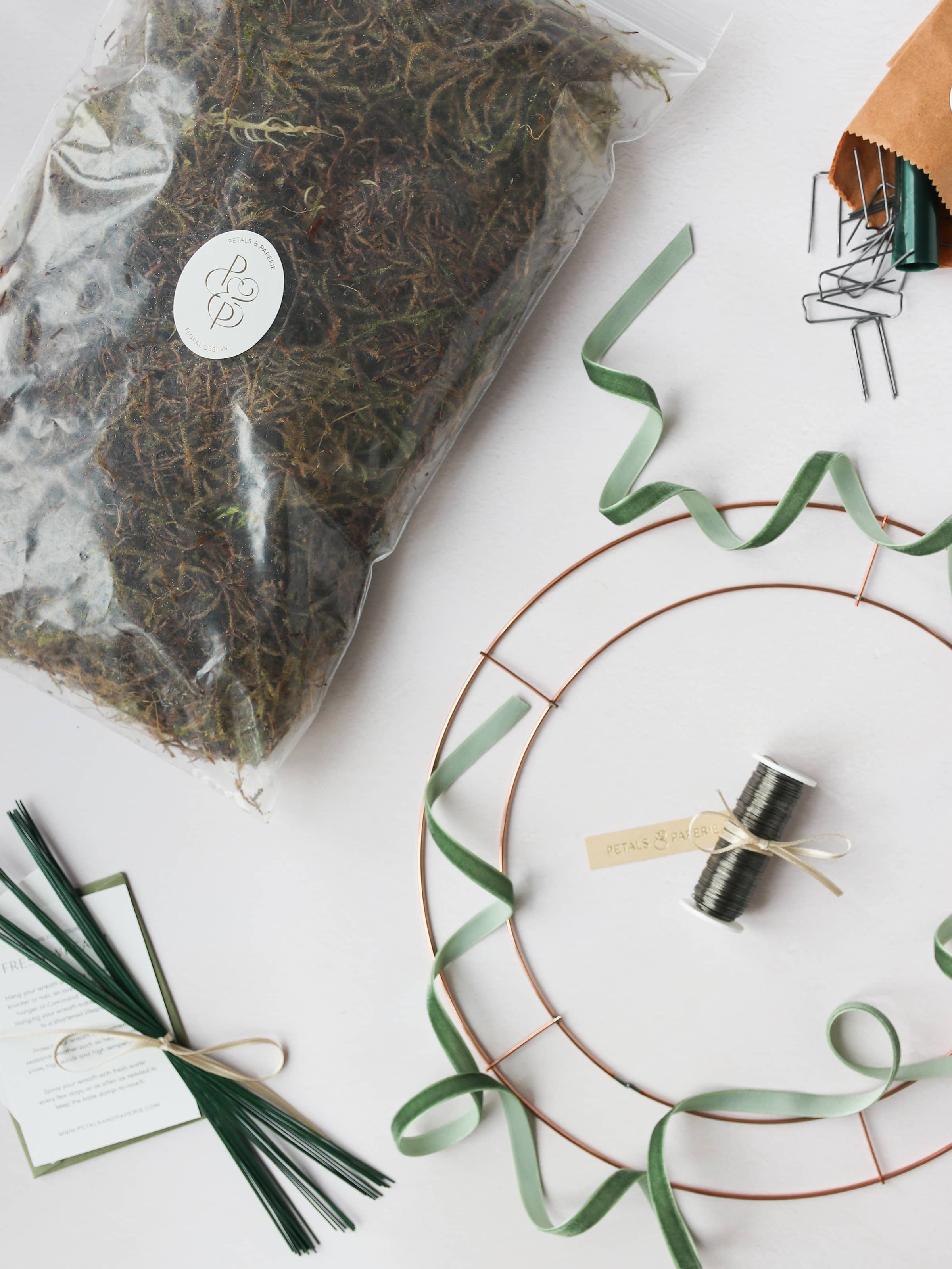 DIY Christmas Wreath Making Basic Kit - 10"