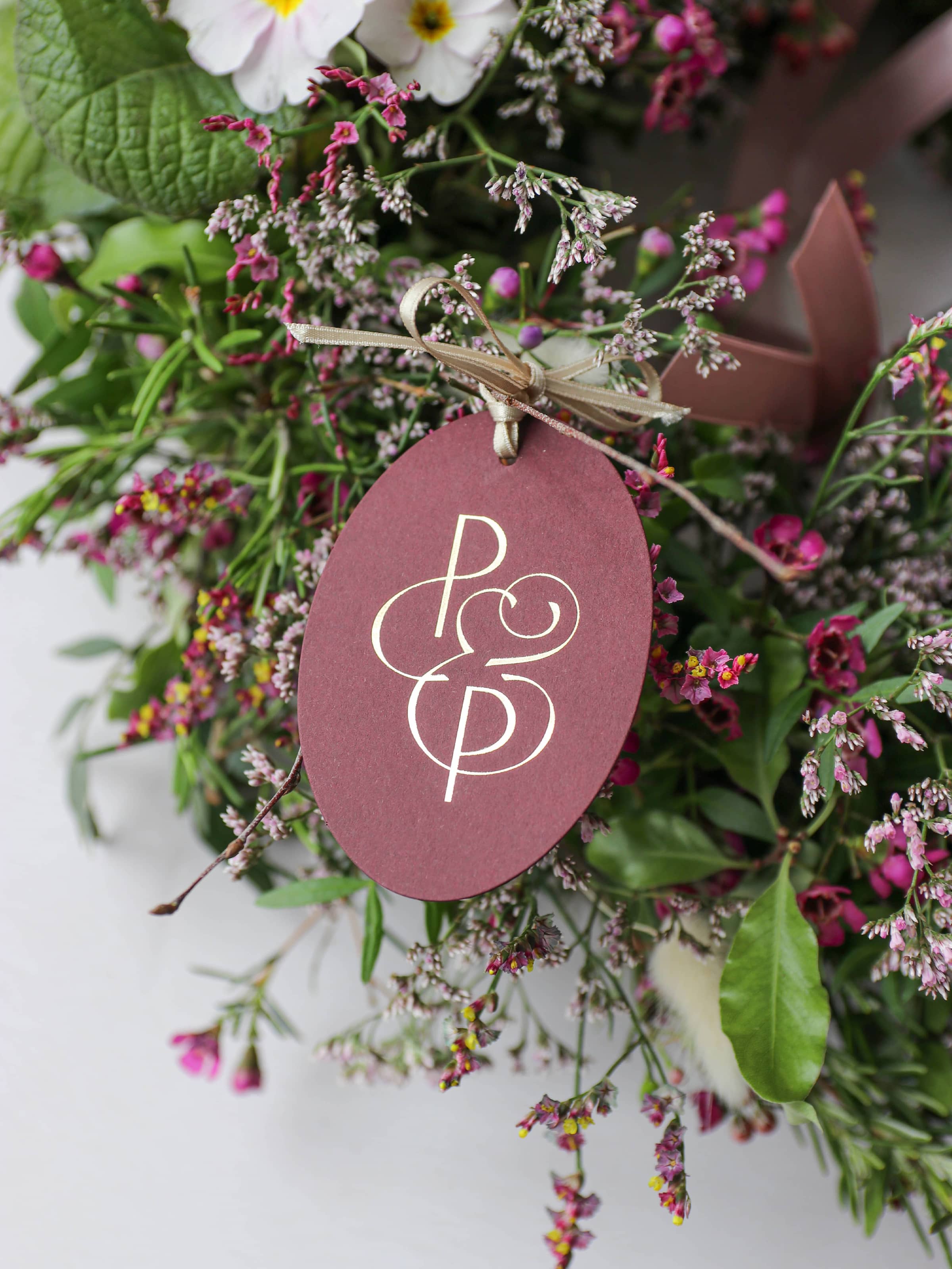 16" Pink Spring Wreath