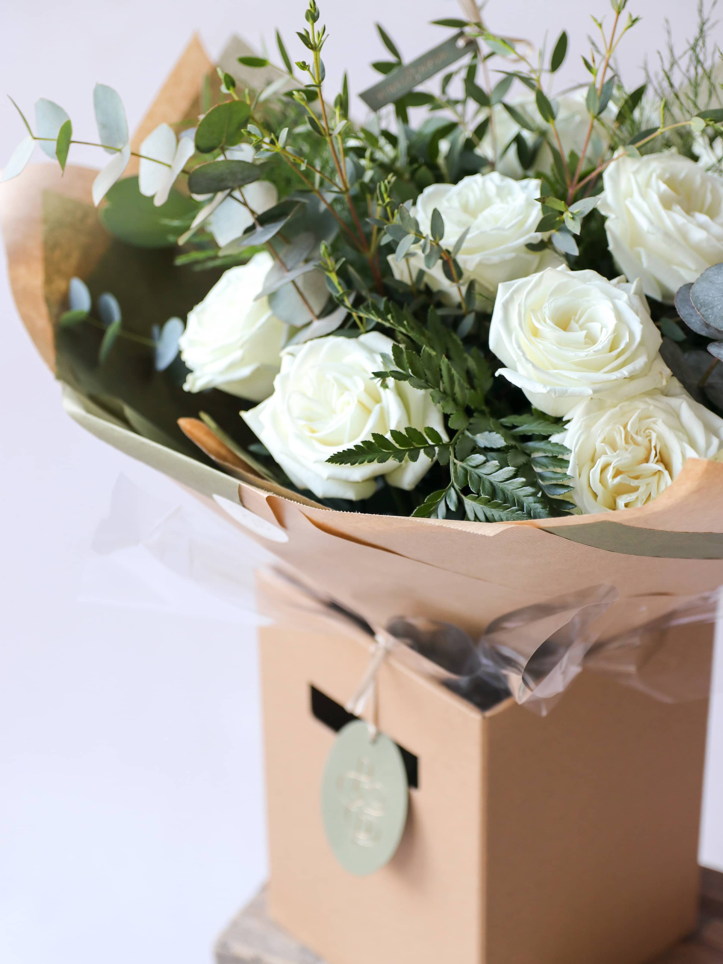 Valentine's Day Luxury White Rose Bouquet