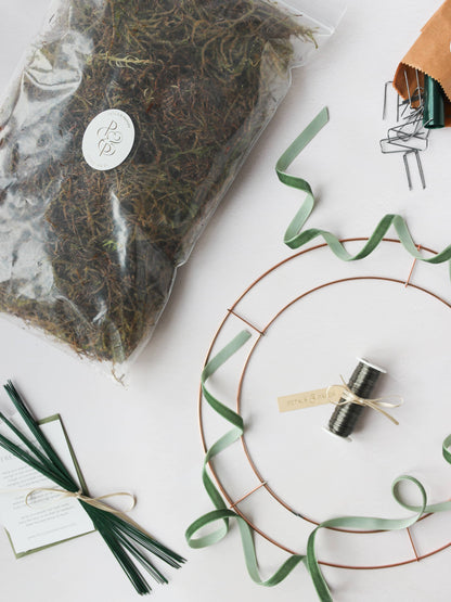 DIY Christmas Wreath Making Basic Kit - 10"