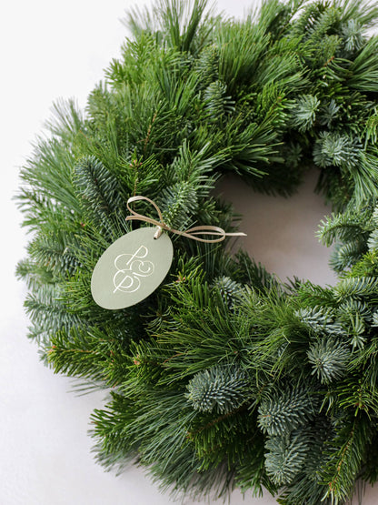 'Simply Foliage' - Luxury Fresh Christmas Door Wreath