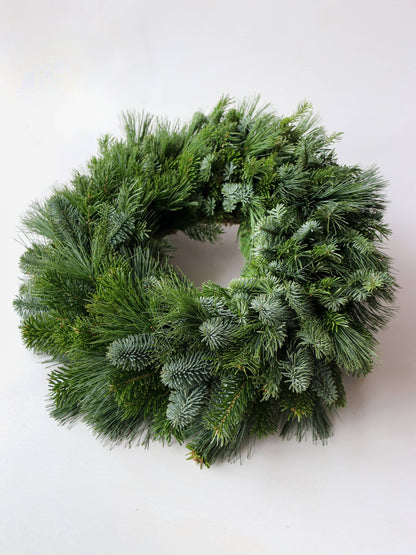 'Simply Foliage' - Luxury Fresh Christmas Door Wreath