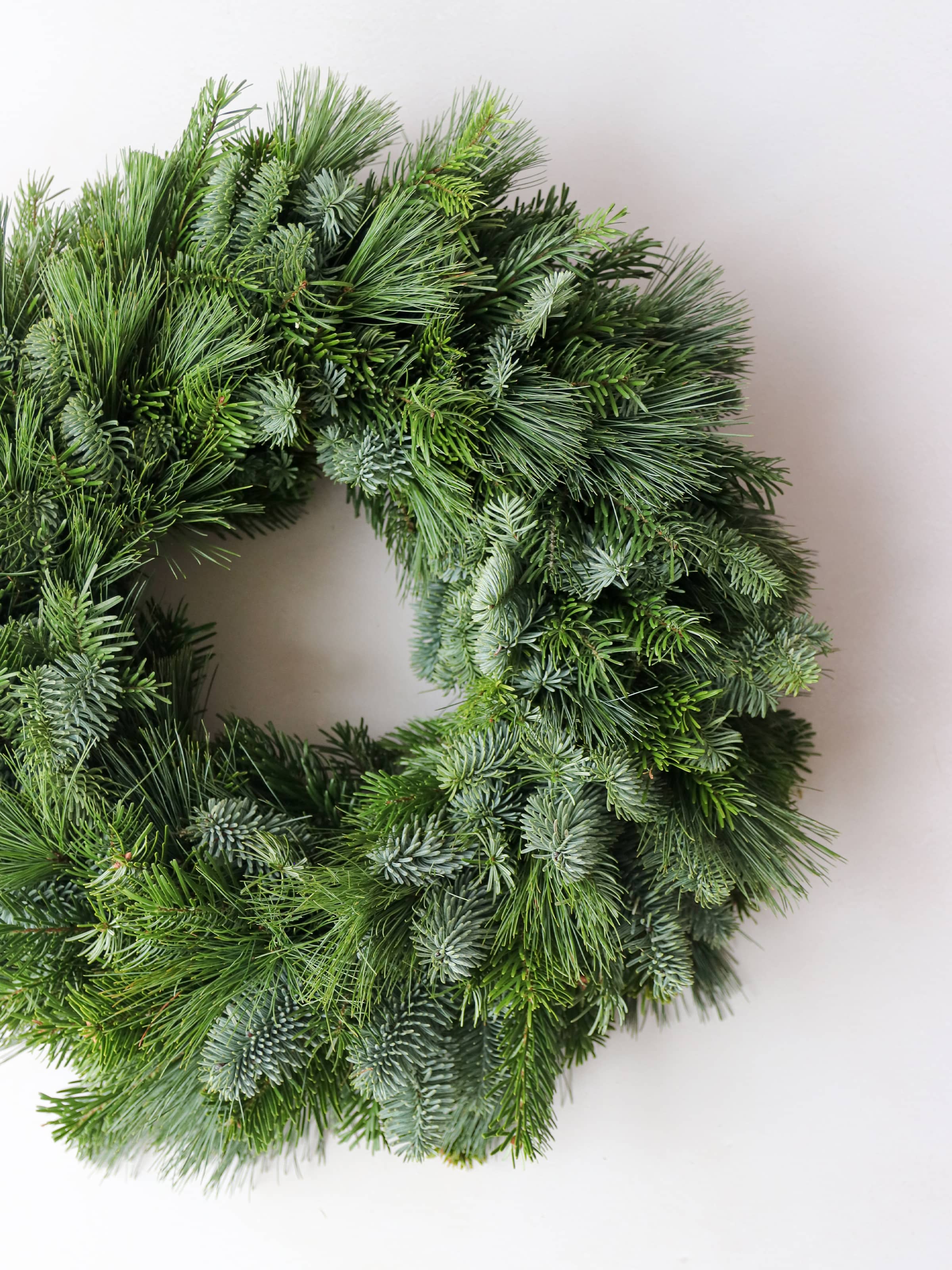 'Simply Foliage' - Luxury Fresh Christmas Door Wreath