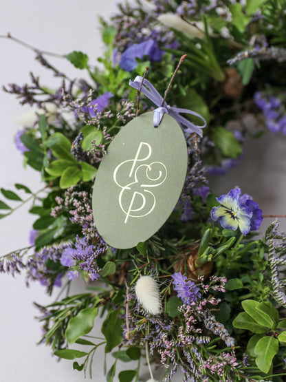 16" Purple & Lilac Spring Wreath