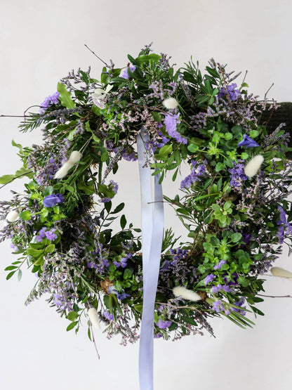 16" Purple & Lilac Spring Wreath