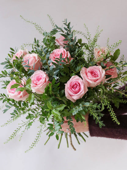 Valentine's Day Luxury Pink Rose Bouquet